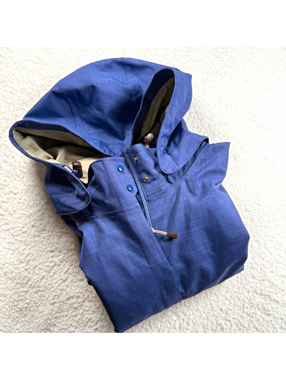 Cabela’s Women’s S Blue Dry-Plus Hooded Rain Jacket Outdoor Hiking